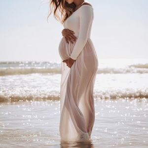White Maternity dress